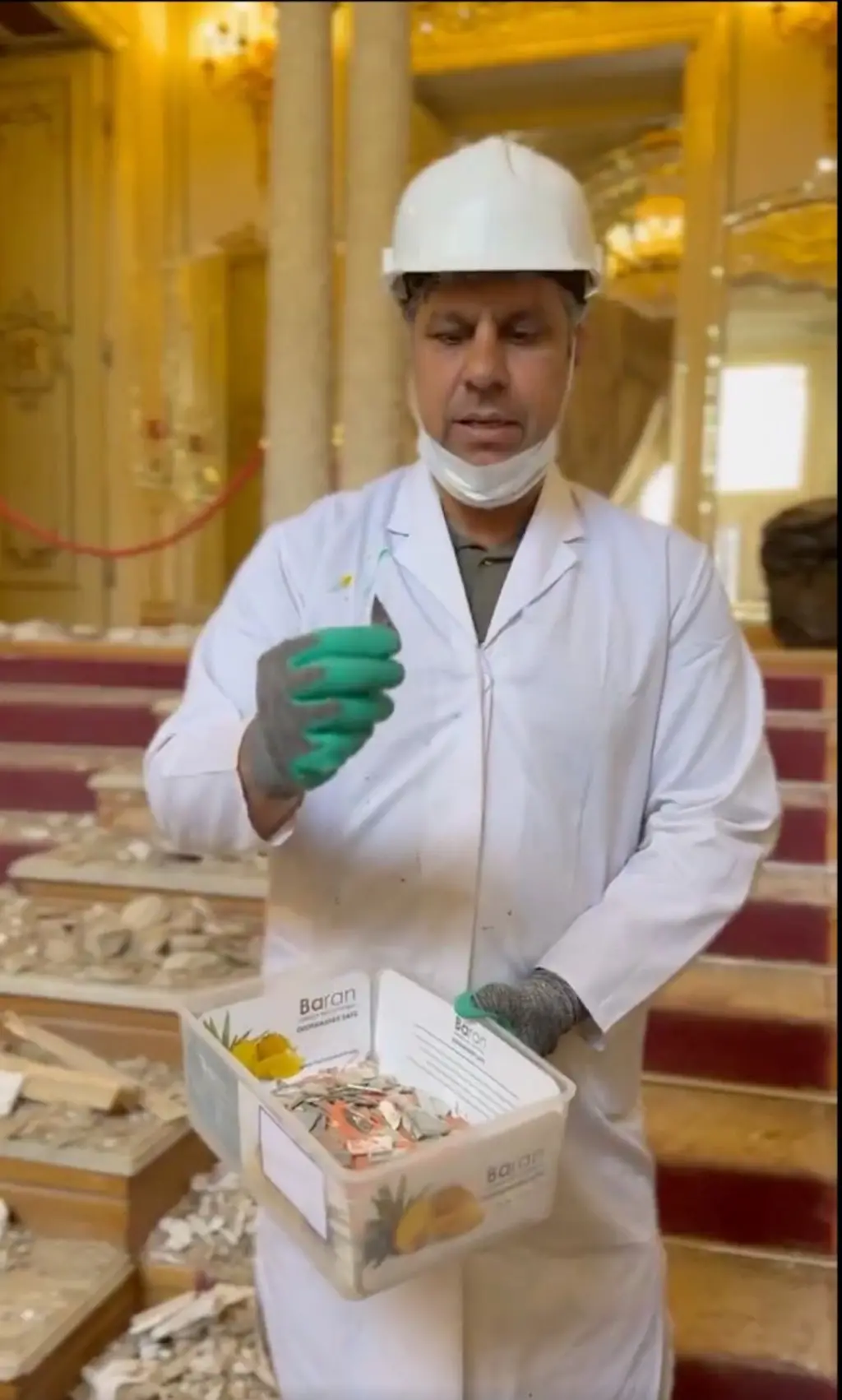 رئیس انجمن صنفی مرمتگران ایران می‌گوید که مرحله اول حفاظت اضطراری کاخ سبز انجام شده است.