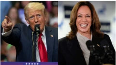 डोनाल्ड ट्रंप और कमला हैरिस