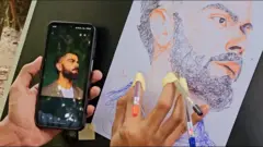  'මේ තියෙන්නේ චිත්‍ර 11ක් එකවර ඇඳලා වයිරල් වෙච්ච වීඩියෝ එක'