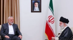 Hamas lideri Haniye ve İran'ın dini lideri Ayetullah Hamaney