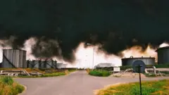 Gusti dim nad Pančevom