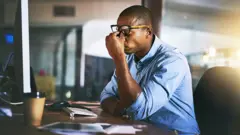 Un employé stressé