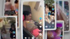 Montagem com prints de posts de redes sociais