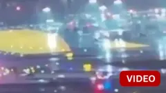 விமானம் மோதும் காட்சி 