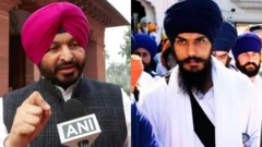 ਕੇਂਦਰੀ ਮੰਤਰੀ ਰਵਨੀਤ ਸਿੰਘ ਬਿੱਟੂ ਅਤੇ ਅਮ੍ਰਿਤਪਾਲ ਸਿੰਘ 