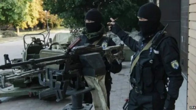 Binh lính tự vệ Ukraine (16/09/2014)