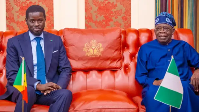 Aworan Aare orilẹede Naijiria, Bola Tinubu ati Aarẹ orilẹede Senegal, Bassirou Faye