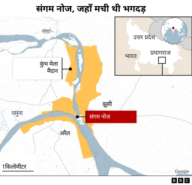 प्रयागराज में संगम नोज
