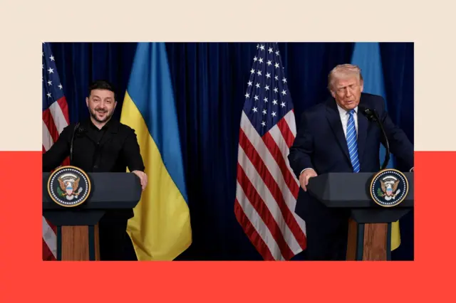 The President of Ukraine with the US President