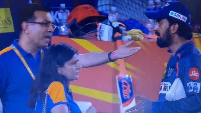 సంజీవ్ గోయెంకా, కేఎల్ రాహుల్ ఫోటో 