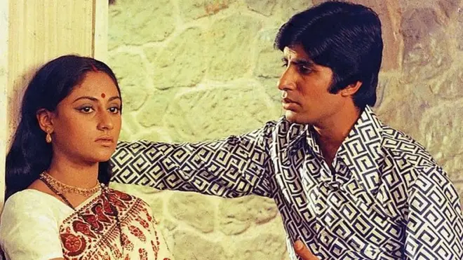 Amitabh and Jaya Bachchan in Abhimaan