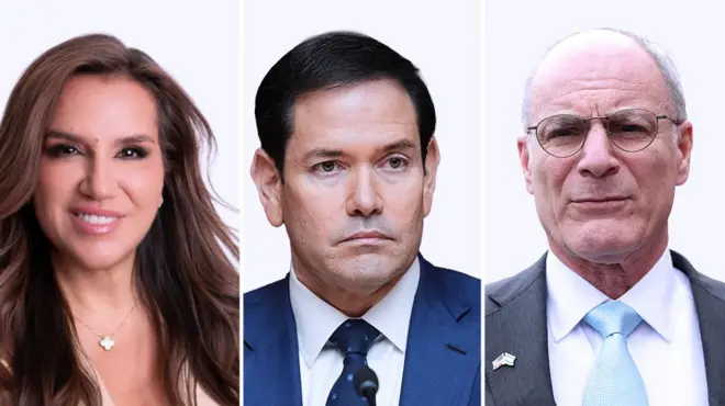 Коллаж из портретов участников переговоров.