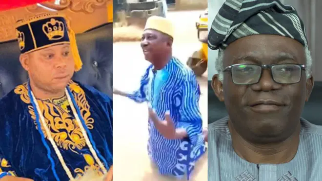 Aworan Ọba Semiu Ogunjobi, Areola Abraham ati Femi Falana