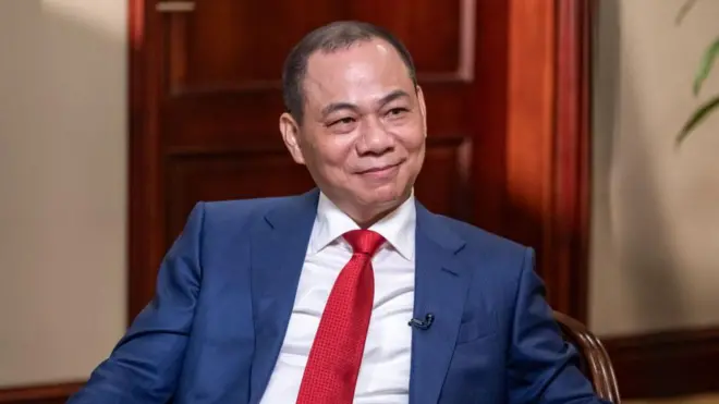 Ông Phạm Nhật Vượng, Chủ tịch Tập đoàn Vingroup, trong cuộc phỏng vấn với Bloomberg Television tại Hà Nội, Việt Nam vào ngày 12 tháng 6 năm 2024