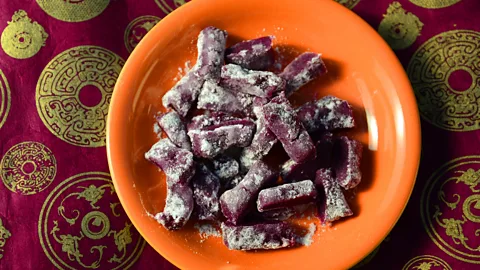 lenazap/Getty Images Ube's vivid colour is synonymous with fond memories for many Filipinos (Credit: lenazap/Getty Images)