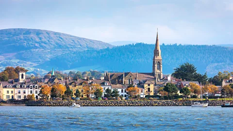 Alamy Rostrevor marks one of the most scenic stretches of the route, where the trail meets the shores of Carlingford Lough (Credit: Alamy)