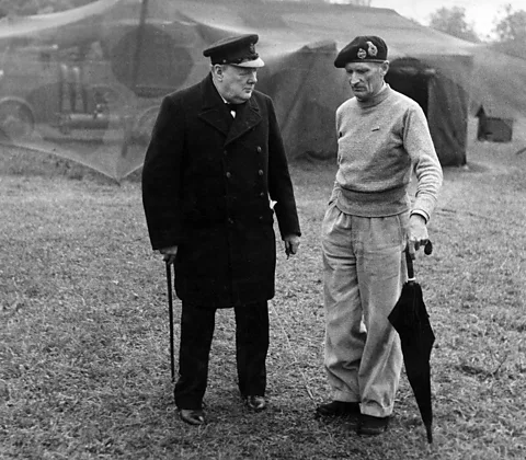 Getty Images Winston Churchill (left) said that Bernard Montgomery (right) could be 'unbearable' (Credit: Getty Images)