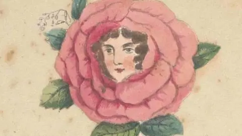 Inscription reads 'Mrs Allen, La Botaniste'.