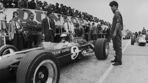 Jim Clark at Silverstone in 1967